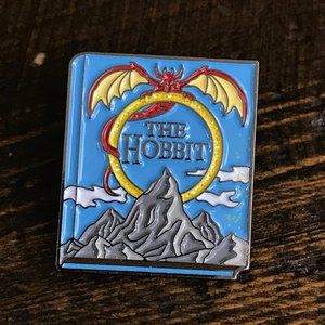 THE HOBBIT Book Shaped Collectible Enamel Pin NEW! 301B2
